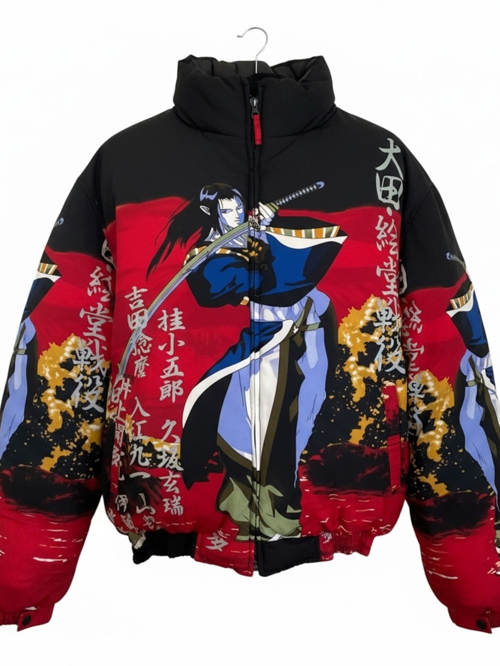 Vtg Y2K Veezo Rurouni Kenshin Anime Puffer Jacket Deadstock Size XL